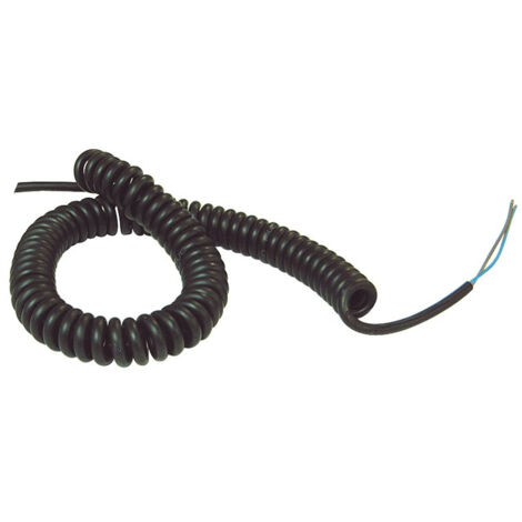 Maxter – Cordon spiralé nu 5 conducteurs 5 mètres – Souplesse pour installations mobiles – Température de service -10°C à +70°C