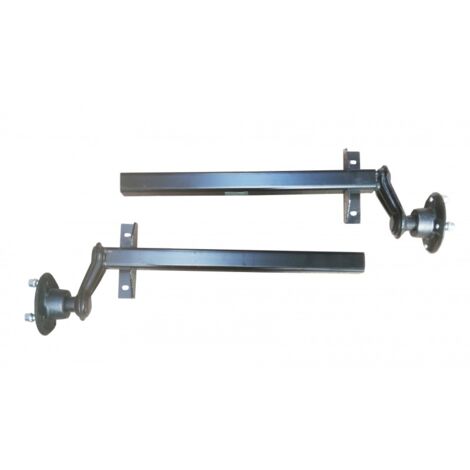 Maxter – Demi essieu de remorque 500kg – Perçage 4 trous entraxe 130mm – Roulements coniques – Pour remorques jusqu'à 500kg