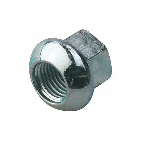 Maxter – Ecrou cylindrique 14 mm – Plat avec tête sphérique – Fixation solide pour jantes de roues – Filetage métrique pas standard