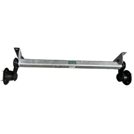 Maxter – Essieu de remorque non freiné 750 kg – Moyeux 4 trous entraxe 130 mm – Charge maximale 750 kg – Installation facile - 4TR130