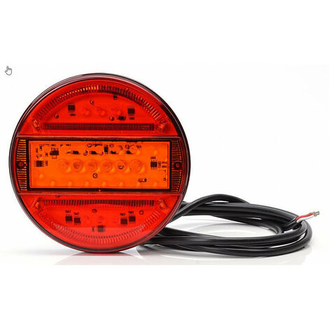 Maxter – Feu arrière à LED 12-24V – 3 fonctions (position, freinage, clignotant) – Éclairage haute visibilité pour remorque