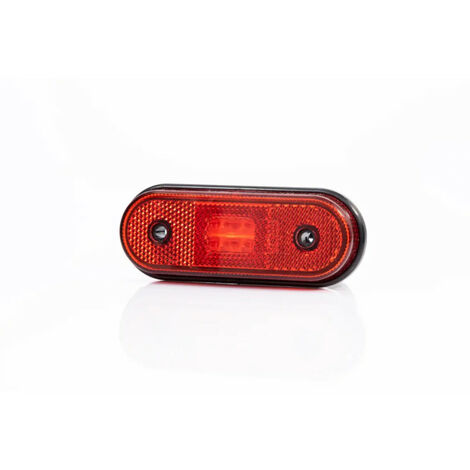 Maxter – Feu de gabarit LED rouge 12/24V – Visibilité optimale – Câble d'alimentation 500 mm – Faible consommation d'énergie