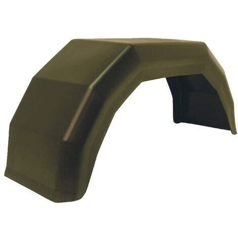 Maxter – Garde-boue UNIVERSEL pour remorque à 1 et 2 essieux – En plastique noir haute qualité – Adaptable – Garde-boues en simili pour essieu simple