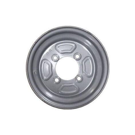 Maxter – Jante remorque 350x10 – 4 trous – Entraxe 115 mm – Déport 0 mm – Compatible moyeu 85 mm et goujons 12 mm - 4TR115