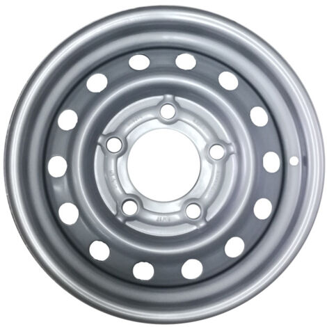 Maxter – Jante remorque 5J14 – 5 trous 140 mm – Déport +20 mm – Compatible pneus 155 à 185 x 14 pouces – Construction robuste