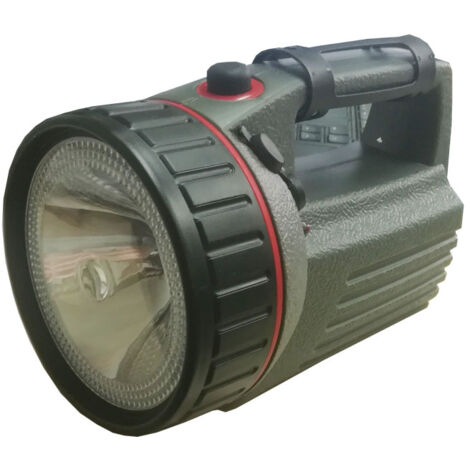 Maxter – Lampe torche LED rechargeable 90 Lumen – Autonomie 30h – Résistance IP43 – Interrupteur antichoc – Adaptateur allume-cigare 12V