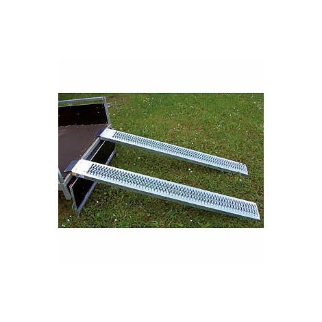 Maxter – Rampe de chargement acier galvanisé 192x22 cm – Capacité 350 kg – Languette 9 cm – Vendu par 2 unités