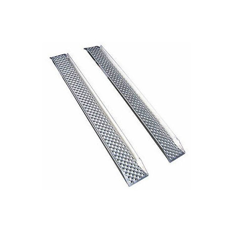 Maxter – Rampes de chargement aluminium 1M80 – Charge max 400kg – Lot de 2 – Rebords de 4,5cm pour sécurité accrue