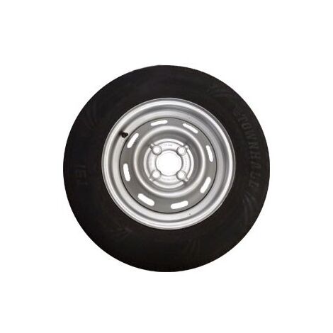 Maxter – Roue de remorque 13 pouces 4 trous entraxe 100 mm – Charge 530 kg – Déport 30 mm – Vitesse max 140 km/h