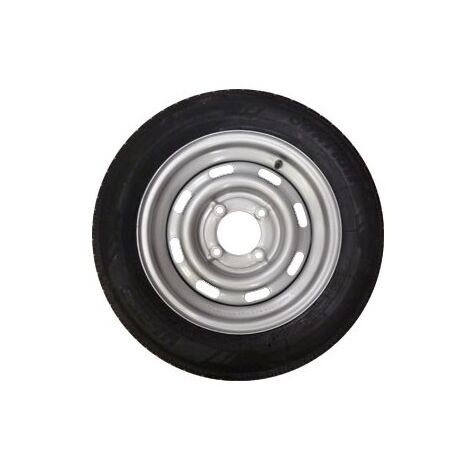 Maxter – Roue de remorque 13 pouces – Charge maximale 387 kg – Entraînement 4 trous 115 mm – Déport 0 mm – Vitesse maximale 140 km/h - 4TR115