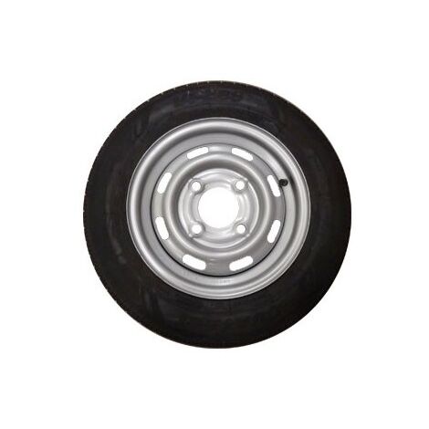 Maxter – Roue de remorque 145/80x13 – Charge 425 kg – Jante 13 pouces – Entraxe 130 mm – Déport positif 20 mm - 4TR130