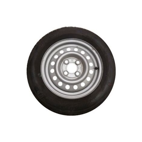 Maxter – Roue de remorque 155/70x13 – Charge maximale 387 kg – Entrâxe 100 mm – Déport 30 mm – Vitesse maximale 140 km/h