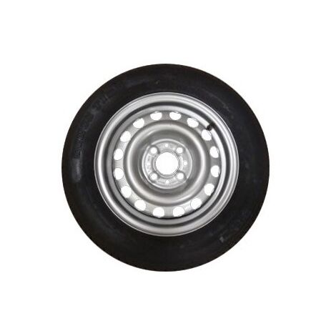 Maxter – Roue de remorque 165/70x13 – Charge maximale 437 kg – Entraxe 98 mm – Déport jante 30 mm – Vitesse max 140 km/h - 4TR98