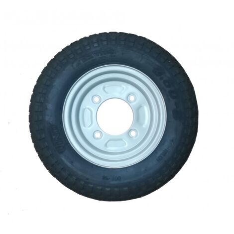 Maxter – Roue de remorque 350X8 – Charge maximale 170 kg – Diamètre total 380 mm – Entraxe 115 mm – Déport 0 mm