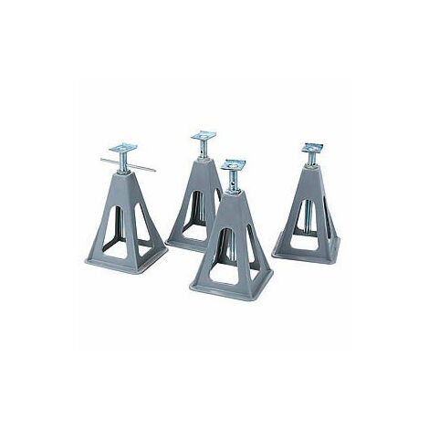 Maxter – Supports stabilisateurs en plastique pour camping-car et caravane – Hauteur réglable 25-42 cm – Lot de 4 unités pour stabilité optimale