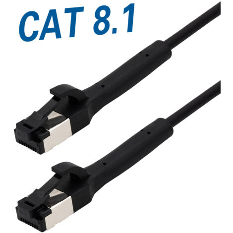 MaxTrack Cable de Cat8.1 con connettore flessibile - TI42-2L, connessione affidabile per reti de ad alta velocità, cable LAN, perfetto per de server cabinet, de network switch e router, cable de netwo
