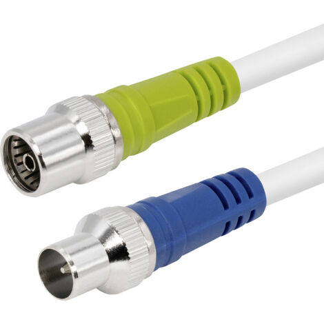 Maxtrack FK-IECS2,0L RJ45 Netzwerkkabel, Patchkabel   2 m Weiß  1 St.