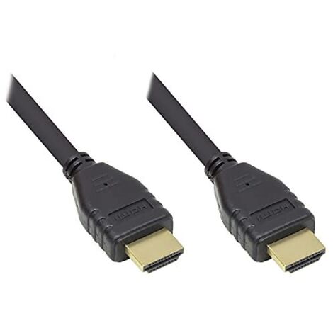 Maxtrack HDMI Cavo Spina HDMI-A, Spina HDMI-A 3.00 m Nero C 215-3 L UHD 4K, Cavo HDMI
