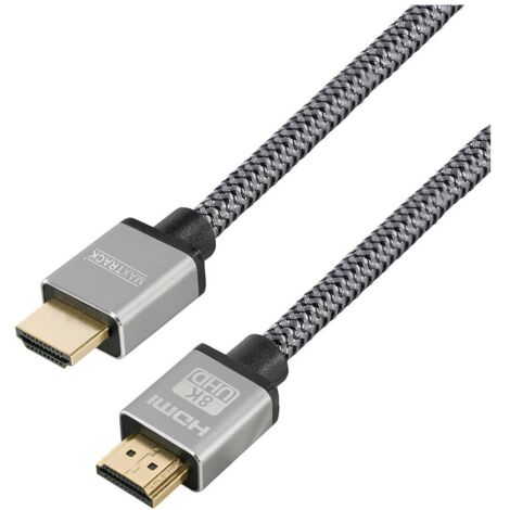 Maxtrack HDMI Cavo Spina HDMI-A, Spina HDMI-A 3.00 m Nero C 221-3 HNL UHD 8K, Cavo HDMI