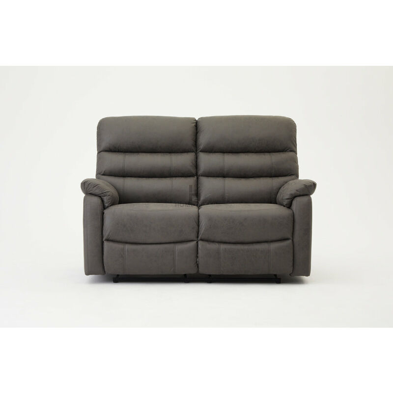 Maxwell Grey Air Leather 2 Seater Recliner Sofa