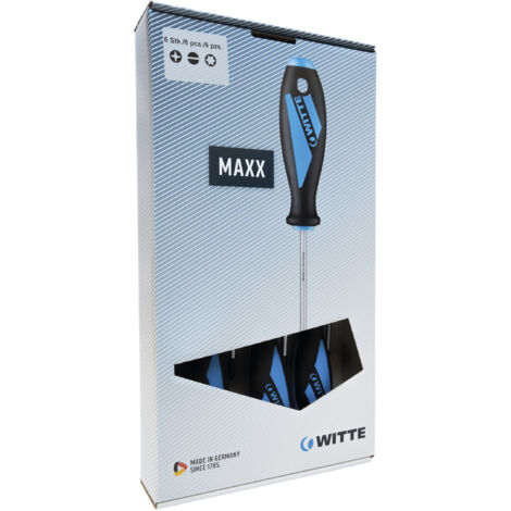 MAXX Tournevis Sets Embouts Plats & PZ (x6)  WITTE 653864