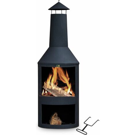 Grille de cheminée en fonte 45cm Couleur noir Aubry Gaspard