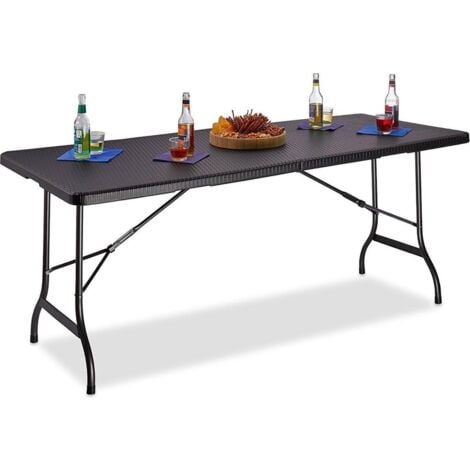 MaxxGarden Campingtisch Klappbar 180x75x74 cm - Klapptisch Camping - Tisch Klappbar Multifunktionstisch - Klapptisch Balkon - Campingtisch Faltbar - Klapptisch Garten Hochwertig - Weiß