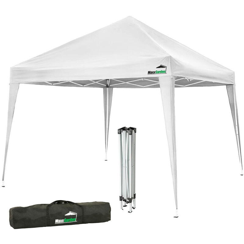 Maxxgarden - Tente de Réception 3x3 m - 9m² - Easy-up avec structure en aluminium - Tonnelle de jardin - Barnum - Pliable - Protection uv 50+ - Avec