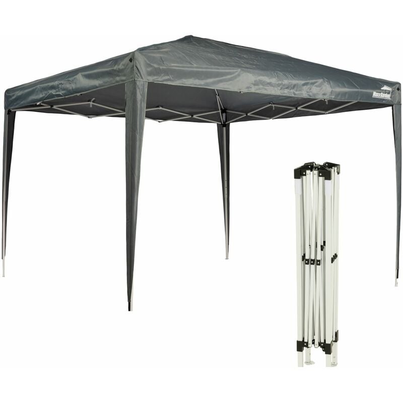 MaxxGarden Tente de Réception 3x3 m - 9m² - Easy-up avec structure en aluminium - Tonnelle de jardin - Barnum - Pliable - Protection UV 50+ - Avec