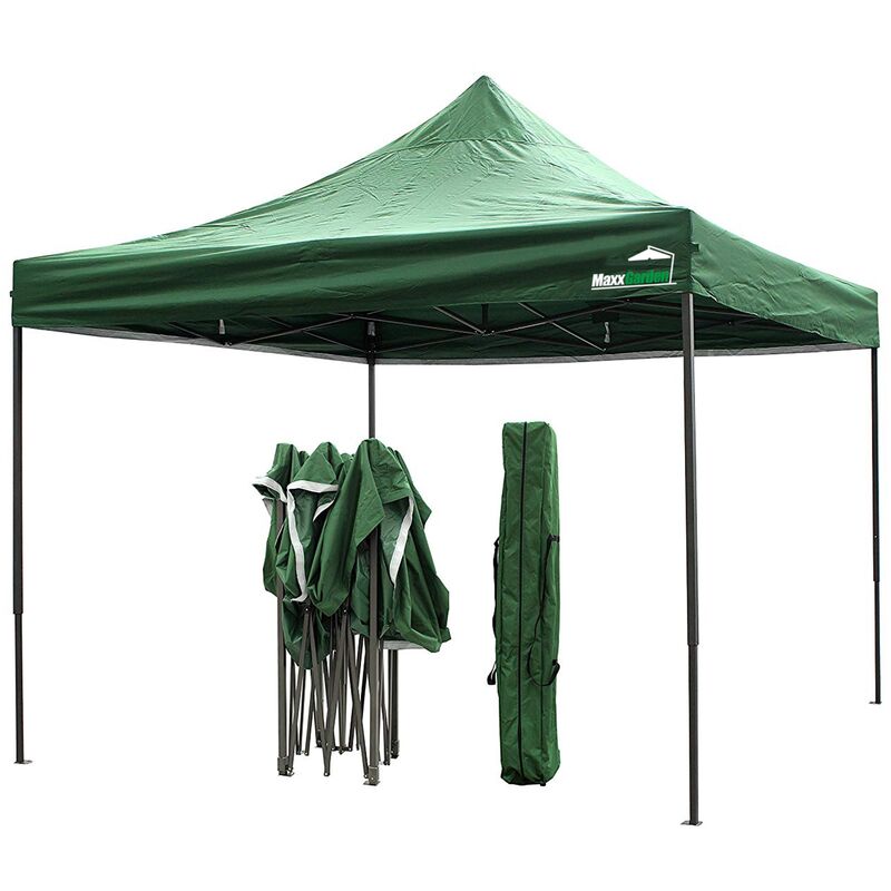 Maxxgarden - Tente de Réception 3x3 m - 9m² - Easy-up avec structure en acier - Tonnelle de jardin - Barnum - Pliable - Protection uv 50+ - Avec sac
