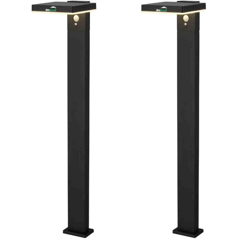 Clairage de Jardin Solaire - Lampe de Jardin - Lampe Solaire de Jardin - 80 cm - Lot de 2 - Maxxgarden