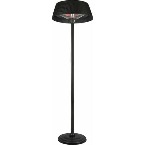 MaxxGarden Heizpilz Terrassenheizer Infrarotstrahler - Heizstrahler Quarzstrahler - Terrassenstrahler - 2000 Watt - 220 cm - Elektro Halogenheizer