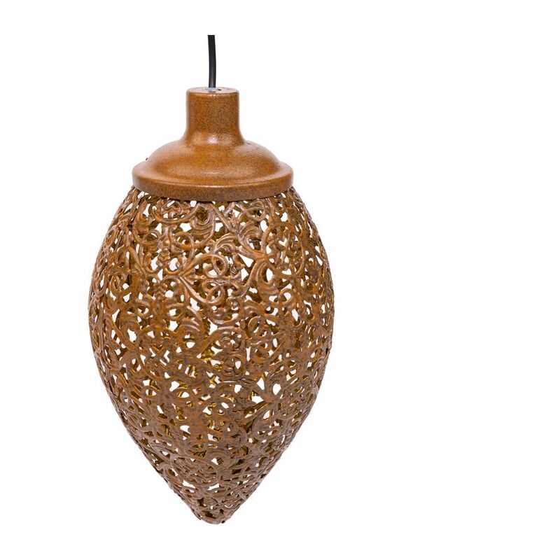 MaxxGarden Éclairage de jardin solaire - Lampe de jardin - Lampe suspendue solaire - 12x30cm - 4 pièces - Rouille