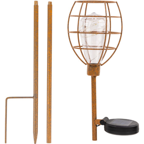 MaxxGarden Luces solares Jardín - 2 Pcs - IP44 - LED al Aire Libre Lamparas solares Jardín/Paisaje Impermeable - Energía Solar Luces Jardín - Luz Solar de Césped Para Pasillo, Césped, Patio