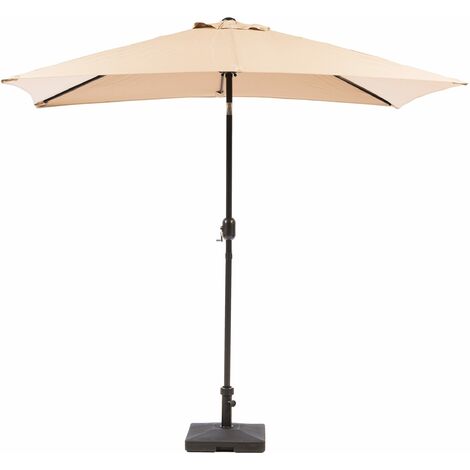 MaxxGarden Parasol de balcon - 150x250 cm - Demi parasol - Noir