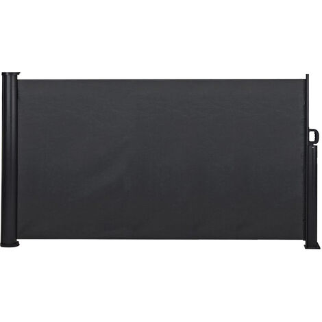 MaxxGarden Paravent extérieur rétractable - Brise Vent - Pare-vent rétractable - Store latéral pour Balcon et terrasse - Pare-Soleil - Brise-Vue Protection Vie privée - 300 x 140cm - Antracite