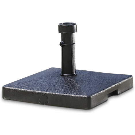 MaxxGarden Pied du Parasol demi-cercle - avec Béton - Support de Tube Réglable - 12 kg - Noir