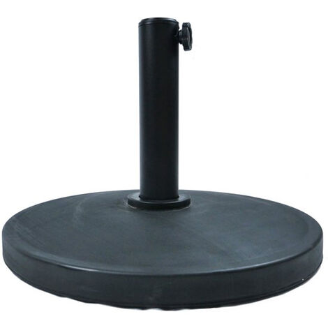 MAXXGARDEN de Parasol – Pied de Parasol pour Balcon – Base en Béton Solide – Poids de 12 kg – Couleur Noire – Design Compact et Élégant – Idéal pour Petits Espaces, Balcons et Terrasses