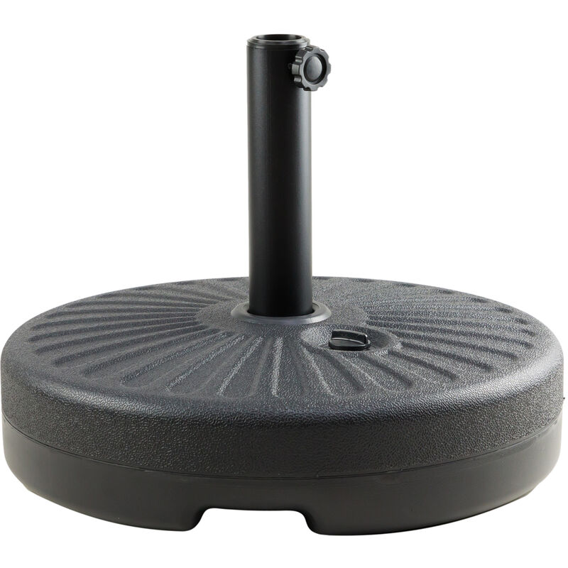 Maxxgarden - Pied de Parasol – Base de Parasol en Plastique – Remplissable jusqu'à 22 kg – Stable et Robuste – Idéal pour Jardin, Terrasse et Balcon