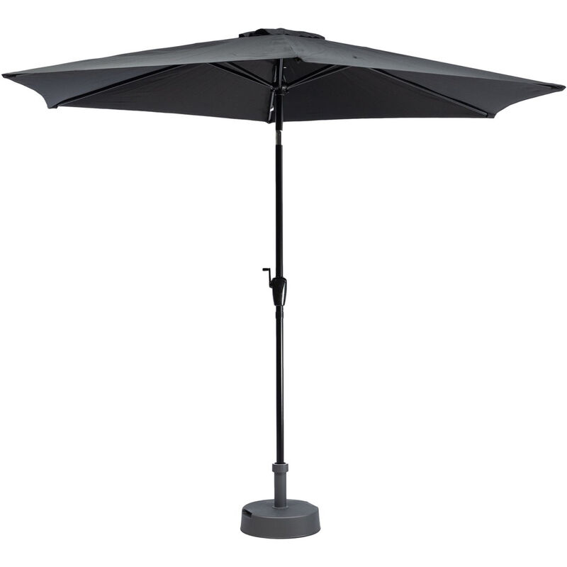 MaxxGarden Parasol inclinable carré 3 x 3 m - Parasol de Jardin et de Balcon - Noir
