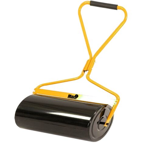 MaxxGarden – Rullo per Prato in Acciaio per Giardino – Larghezza 90 cm, Diametro 33 cm, Capacità di Riempimento: circa 65 L