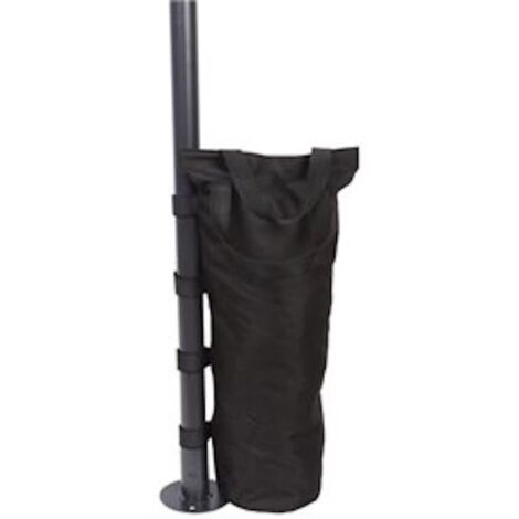 MaxxGarden Sacchi per Pesi - 4 Pezzi - Sacchi di Sabbia per Gambe di Tenda Pop-Up, Ombrellone da Patio, Mobili da Giardino - Colore Nero
