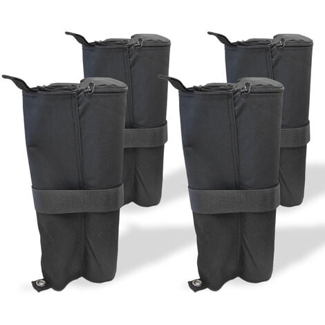 MaxxGarden Sacs de Poids pour Tonnelle du Jardin - 4 pièces - Base lestée - Ø13cm - Noir