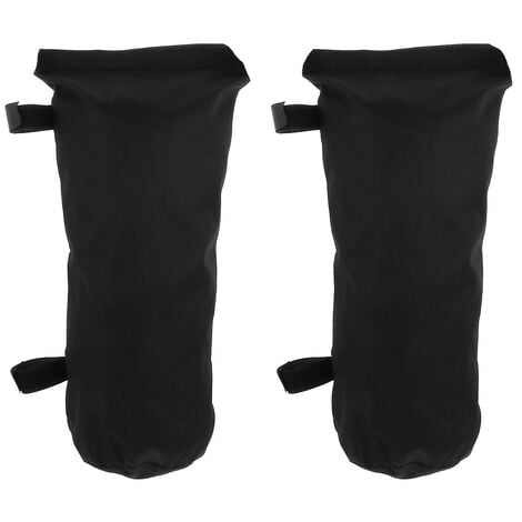 MaxxGarden Sacs de poids - 4 pièces Sacs de sable - Poids de jambe pour Tente d'auvent Pop-Up, Patio Parapluie - Noir
