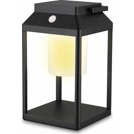 MaxxGarden Solarlampen für Außen 15x25 cm - IP54 - Gartendeko - Solar Außenleuchte - Solarleuchte mit Bewegungsmelder - Solarleuchten Außen - Solar Lamp Outdoor - Schwarz