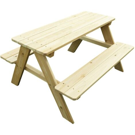 MaxxGarden Table de Pique-nique pour Enfants - 90x79x50cm - Bois