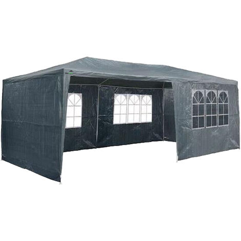 MaxxGarden Tente de Réception - 3x6m - 18m² - avec Panneaux Latéraux - Fenêtres Hydrofuges - Vert