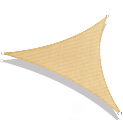 MaxxGarden Toldo triangular - 360x360cm - Crema