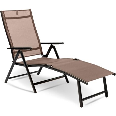 MaxxGarden Tumbona plegable – Tumbona plegable – Silla de camping – 150 x 64 x 85 cm (Taupe)