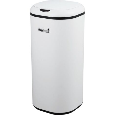 MaxxHome – Cestino della Spazzatura con Sensore Automatico di Apertura e Chiusura (Acciaio Inossidabile, 30 L, 29 x 29 x 61,5 cm)
